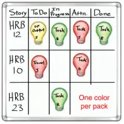 StoreSMART - Light Bulb Magnets - 100-Pack - LB35X5_-100