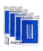 1000 Refrigerate Bags Clear 12 x 15 Zip Locked Blue Printed