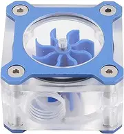 Water Cooling Flowing Meter Indicator Transparent PMMA G1/4 Female Threaded Water Cooling System Replacement for PC Computer Accessories (Blue)