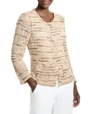 Nic+Zoe Tonal Mix Knit Jacket