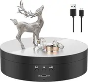 [KOUISYY] Electric Rotating Display Stand, 360° Rotating Electric Turntable, Speed and Direction Adjustable Turntable Display Stand, 5.4in Motorised Turntable for Photography Products Display Jewelry Watch