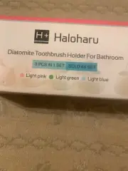 Diatomite Toothbrush Holder For Bathroom: 3 Piece Set (New)