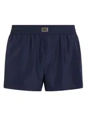 [Dolce & Gabbana] Dolce & Gabbana-Boxer Da Mare Corto Con Placca Logo-Uomo 4