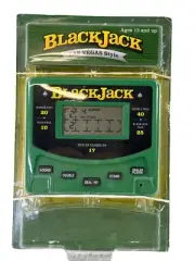 Electronic Handheld BlackJack Game - Las Vegas Style, Model CB1001, Green, NEW!