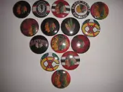 Blackhawks flat back buttons or pin badges cabochons embellishments magnets