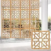 Hanging Room Divider, Anti-Cracking Openwork Wood Plastic Partitions Panel Screen,5mm Thick Restaurant Engraving Decoration Screen,29/39cm