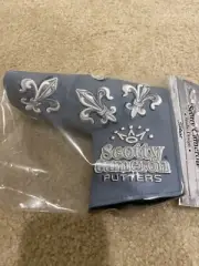 SCOTTY CAMERON "MARDI GRAS" - WHITE LILY BLADE PUTTER HEADCOVER 2024 LIMITED