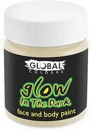 Global Body Art Face Paint - Liquid Glow in The Dark 45mL