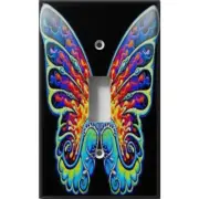 SnazzySwitch Hippie Butterfly Decorative Light Switch Plate Cover