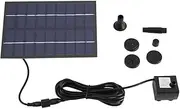 Solar Water Pump and Fountain for Garden, Pond, Bird Bath, Patio, and Fish Tank - Panel Powered Outdoor Water Feature