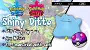 SHINY Ditto Japanese 6IV & Any Nature + FREE MASTERBALL | Pokemon Sword & Shield