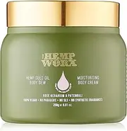 Hemp Worx Rose Geranium and Patchouli Body Dew Moisturizing Cream, 250 g