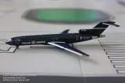 Gemini Jets Mexican Federal Police Boeing 727 in Old Color Diecast Model 1:400