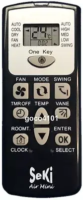 REPLACEMENT UNIVERSAL MINI MIDEA A/C AIR CONDITIONER REMOTE CONTROL 4000 CODES