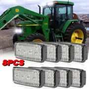 8PC LED upper cab light Fits John Deere 7210, 7410, 7510, 7610, 7710, 7810 WHITE