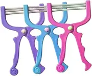 HONITANO 3PCS Portable Facial Hair Removal Tools Painless Spring Epilators for Smooth Skin for Face Hair Removal Forehead Cheeks Upper Lip and Chin Random Color