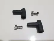 MSD Ignition Spark Plug Wire Boots & Terminals 90 Degree For HEI Cap Pair Black