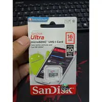 在飛比找蝦皮購物優惠-SANDISK 閃迪 Ultra Micro SD 16GB