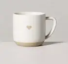 Hearth & Hand w Magnolia STONEWARE HEART MUG Cream Clay COFFEE CUP Love TARGET