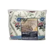 VTG Lady Pepperell Ribbon Floral Twin/Full 72x90 Acrylic Polyester NOS Blanket