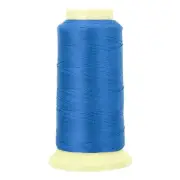 Bonded Thread, 0.4 mm 550 Yards Polyester Sewing Cord for Tassels, Blue