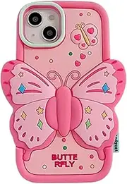 HOFULK Butterfly Phone Case for iPhone 15 Series (for iPhone 15 6.1")