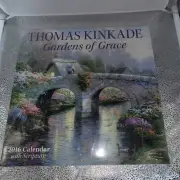 New 2016 Thomas Kinkade Garden Of Grace Scriptures Inspirational Calendar