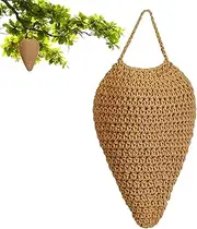 Woven Crochet Wasp Nest Decoy, Hornet Nest Decoy, Outdoor Hanging Faux Wasp Nests, for Outdoor Patio Garden Orchard Use