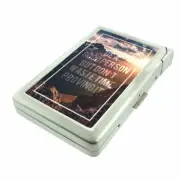 Be Good Don't Prove Em1 100's Size Cigarette Case with Built in Lighter Wallet