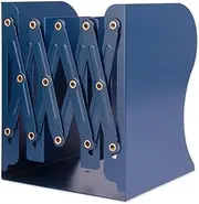 Bookend, Adjustable Bookends, Metal Bookends, Expandable Book End, Non-Skid Heavy Duty Book Stopper, Book End for Shelf Library Home Classroom School Office
