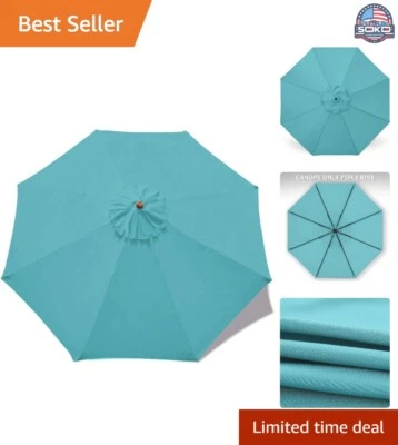 Durable 8-Ribs Replacement Canopy for 9ft Patio Umbrella - Waterproof Fabric