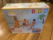 Intex Inflatable Soccer Fun Goals Game Kids/Children 6y+ Water Pool Orange Toy