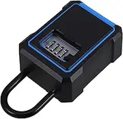 LIGIGWASH Key Lock Box Metal Wall-Mounted Key Holder with Combination Code for Home Office Garage and More Versatile for Secure