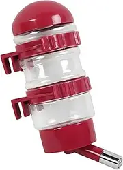 NACOCO Pet Drinking Fountains Dog Water Dispenser Dog Kettle with Automatically Feeding Water (Red)