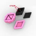 Twin-Triangle Ball Faceted Organizer Silicone Mold Unique Container Mold DIY