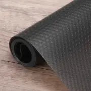 Shelf Liner 19.7" x 4.9ft EVA Non-Slip Drawer Mats Circular Mesh Texture Black