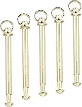 Zerodeko Professional Hand Fan Repair Accessories 5 Sets of Folding Fan Shafts Rivets and Easy to Use