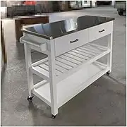 Kitchen Island Freestanding Meal Side Cabinet Backup Table Movable Kitchen Island Table Operation and Cooking Table Mobile Kitchen Storage Islands