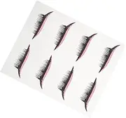 DECOMELODY 4 Pairs Lash Decals Waterproof Eyeliner Stickers False Eyelashes Extension Kit Makeup Tools