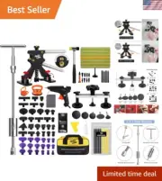 Ultimate Car Dent Puller Kit - 89 Pcs with Suction Cups, Light Board & More