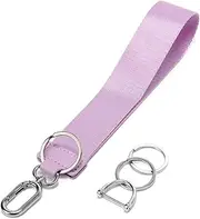 [Didida] Wristlet Keychain, Cute Sport Key Chain, Woven Wrist Lanyard for Car Keys with 2 Keyrings and D-ring for Women Men