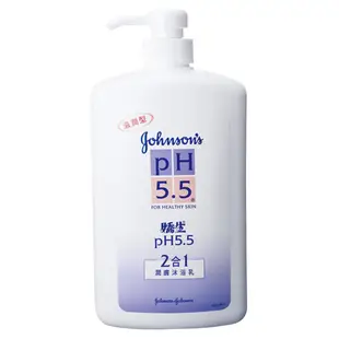 嬌生 pH5.5 潤膚沐浴乳-2合1 (1000mlx12入)箱購 (7.4折)