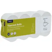 J.Burrows Thermal Rolls 80 x 80mm 8 Pack BPA Free