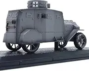 1/43 Scale Alloy WWI German Ehrhardt EV4 Armored Car Tank Model Fighter Military Model Diecast Tank Model for Collection