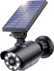 Solar Security Lights Outdoor Motion Sensor, Dummy Camera Light IP66 Waterpro...