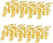 COOPHYA 5 Pairs Cloud Embroidery Patches Fashionable Cloud Appliques for Iron-on Embroidered Patches for Wedding Gowns