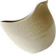 KONTONTY Bird Shaped Ceramic Vase Chic Home Decor for Flower Arrangement Stylish Planter for Table Centerpiece Abstract Design Stable Base for Office and Living Room