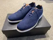 ZeroGrand Cole Haan Wing Wingtip Marine Blue Oxford Grand Brand New! Men’s 11M