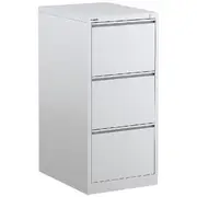 Mercury 3 Drawer Vertical Filing Cabinet White