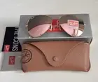 RayBan RB3025 Sunglasses Women Aviator Pilot Pink Flash Mirror Lens US